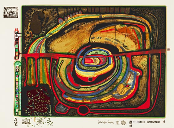 Friedensreich Hundertwasser - Regentag - Look at it on a rainy day - 