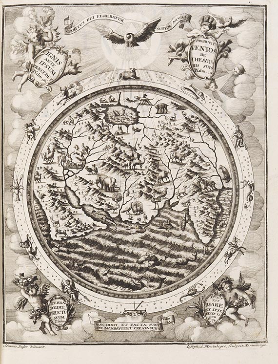 Heinrich Scherer - Atlas novus exhibens orbem terraqueum. 3 Bde. - 