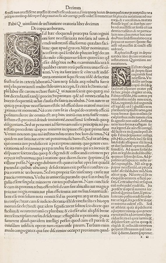 Marcus Fabius Quintilianus - Institutiones oratoriae - 