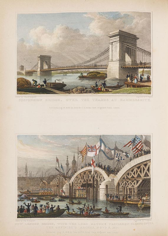 T. H. Shepherd - Metropolitan Improvements, or London, in the Nineteenth Century. + 2 Beigaben