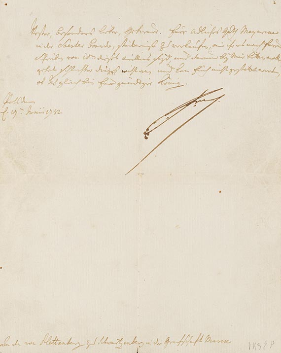  Friedrich der Große - Brief, 1 S.