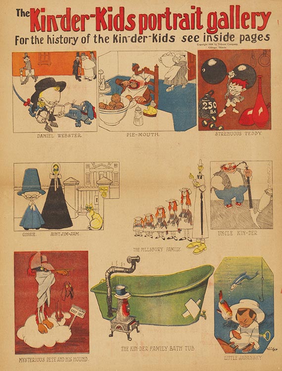Lyonel Feininger - Printed comic pages from the Chicago Tribune - 