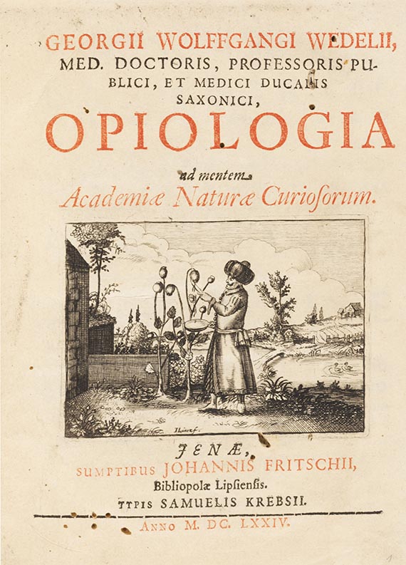 Georg Wolfgang Wedel - Opiologia