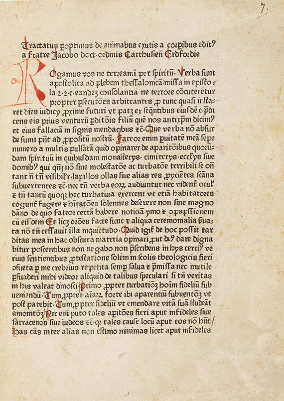 Jacobus de Clusa - De animabus exutis a corporibus