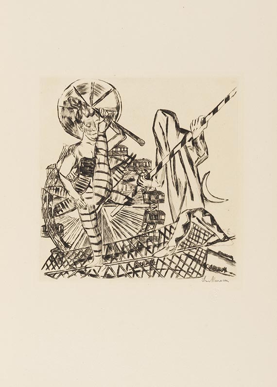Max Beckmann - Jahrmarkt (10 Blatt) - 