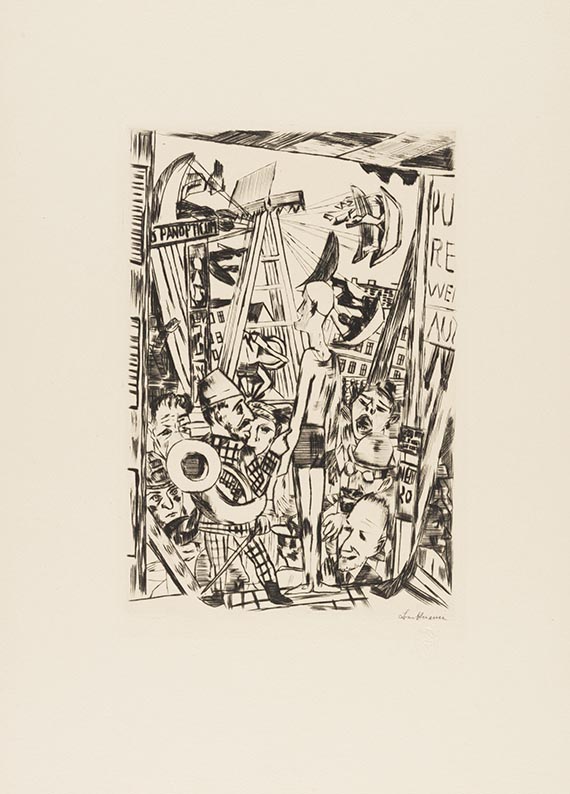Max Beckmann - Jahrmarkt (10 Blatt)