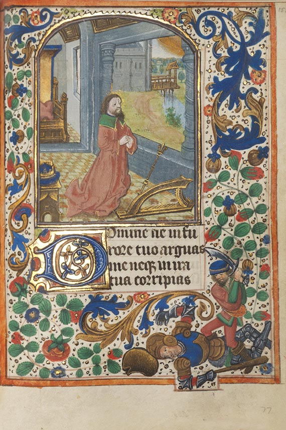  Manuskripte - Stundenbuch auf Pergament. Flandern und Nordfrankreich, um 1480 - 