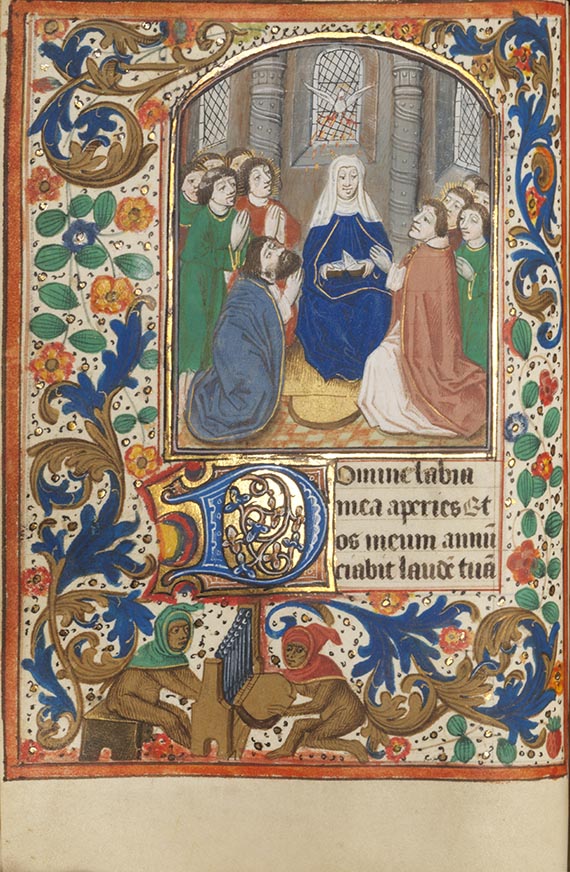 Manuskripte - Stundenbuch auf Pergament. Flandern und Nordfrankreich, um 1480