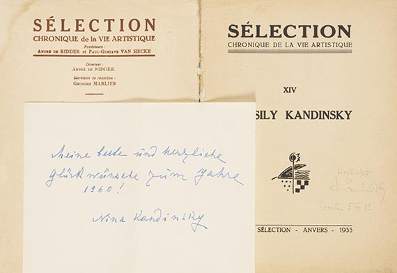   - Kandinsky Cahier 14 der Selection mit Widmung