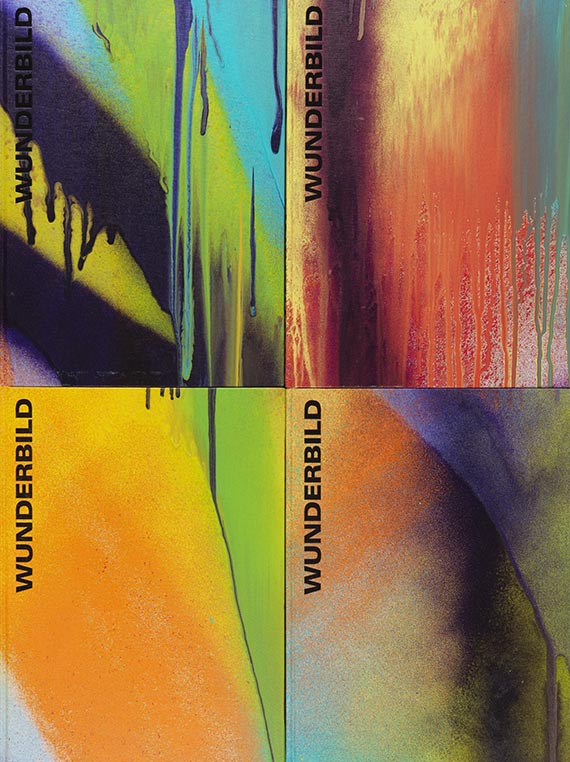Katharina Grosse - Wunderbild. 4 individuell gestaltete Einbände